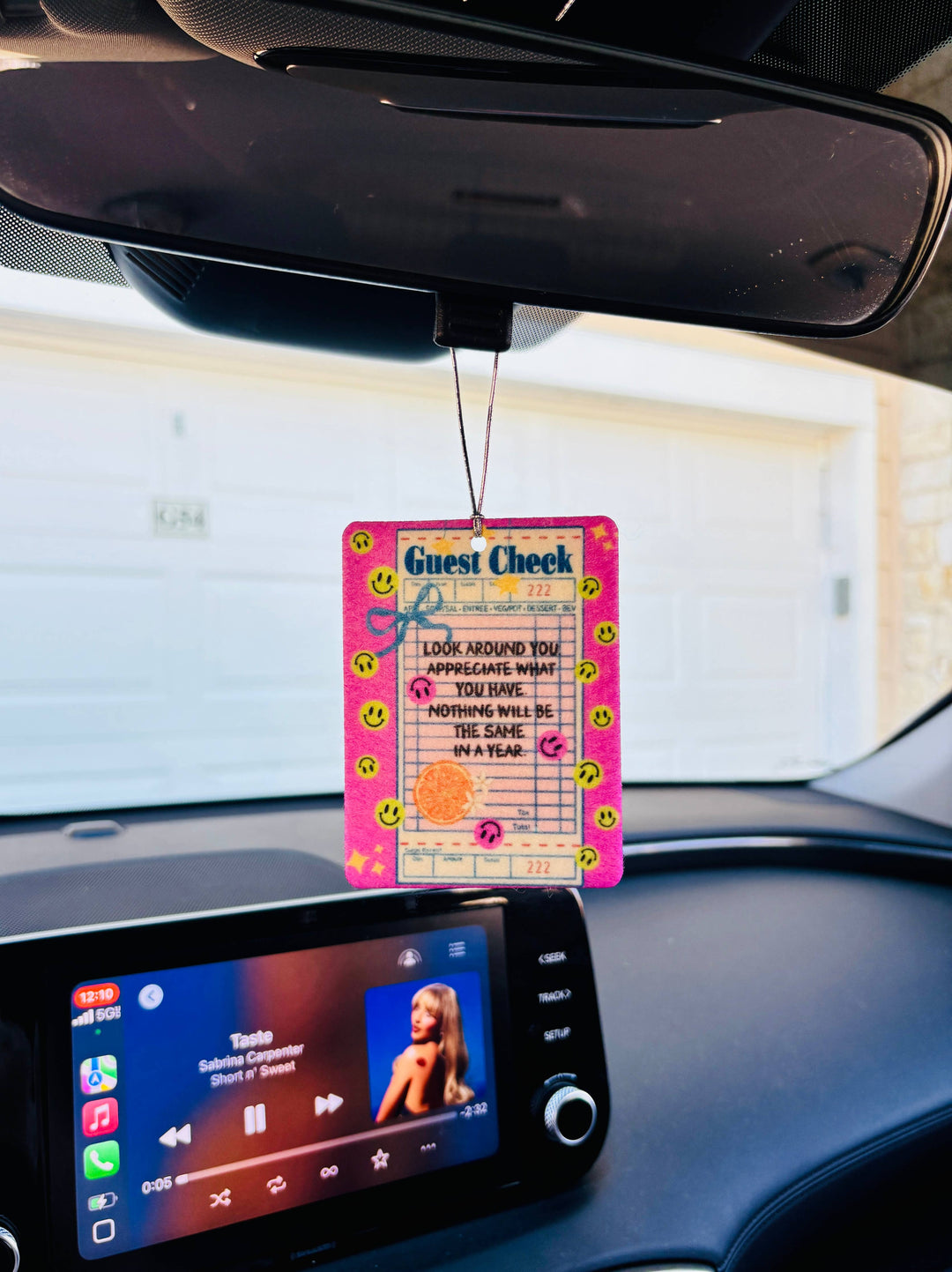 Coquette Felt Car Freshie