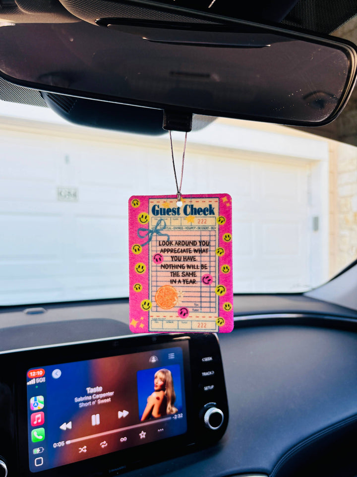 Coquette Felt Car Freshie
