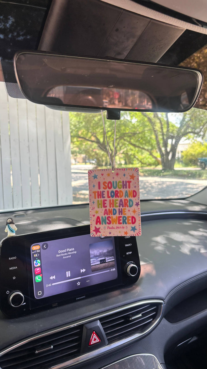 Bible Verse Felt Car Freshie