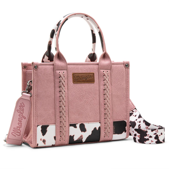 Wrangler Cow Print Concealed Carry Tote/Crossbod