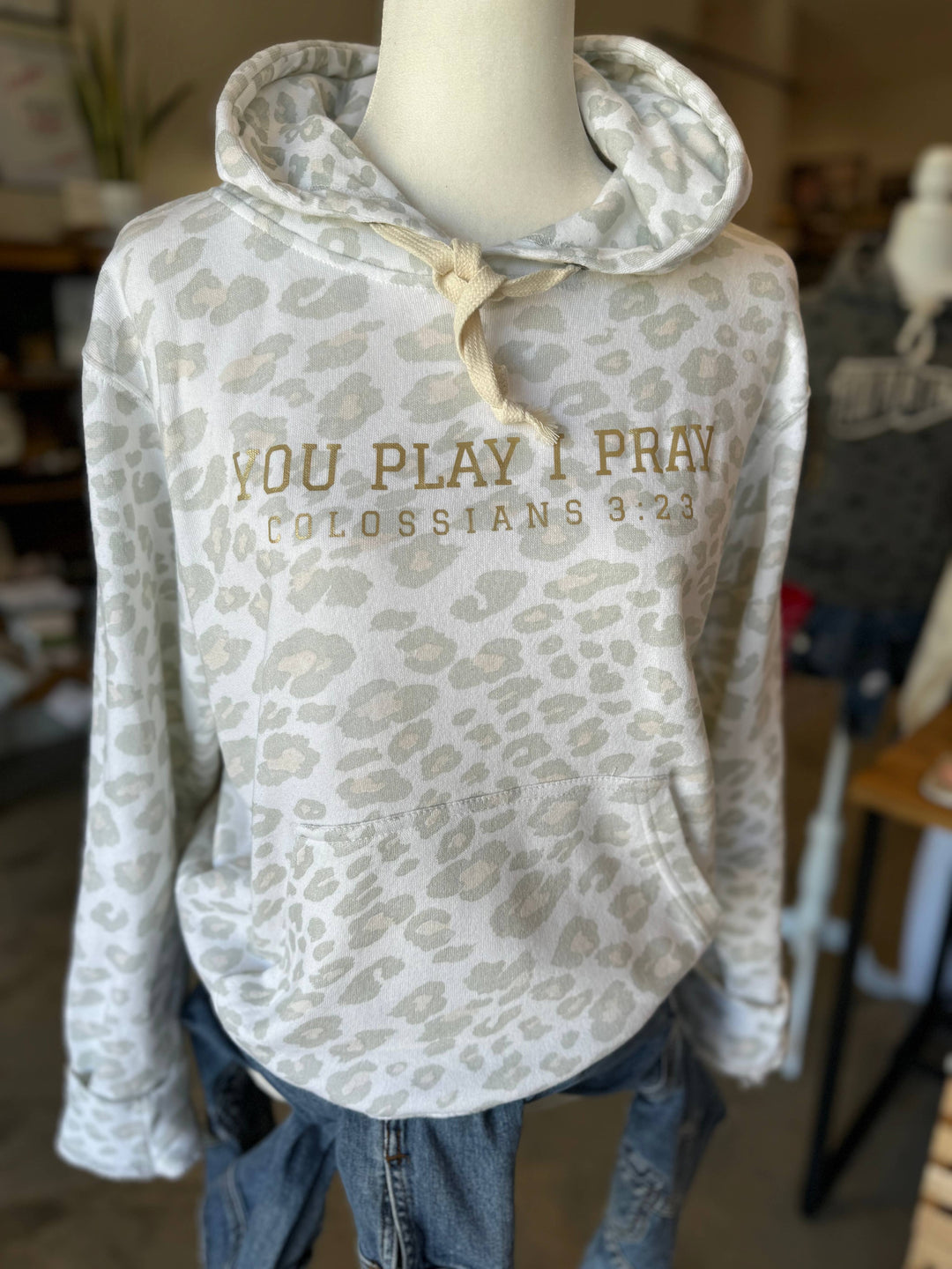 Leopard Sports Mom Hoodie | Gameday