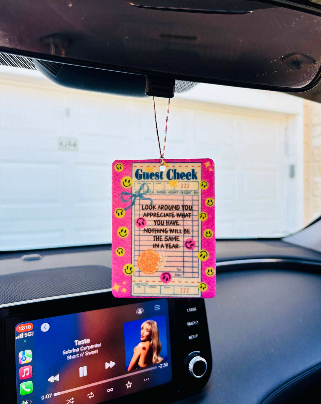 Coquette Felt Car Freshie