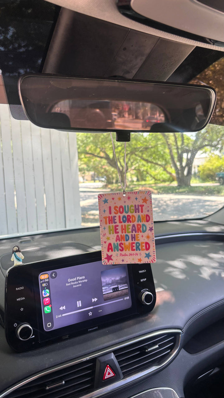 Bible Verse Felt Car Freshie