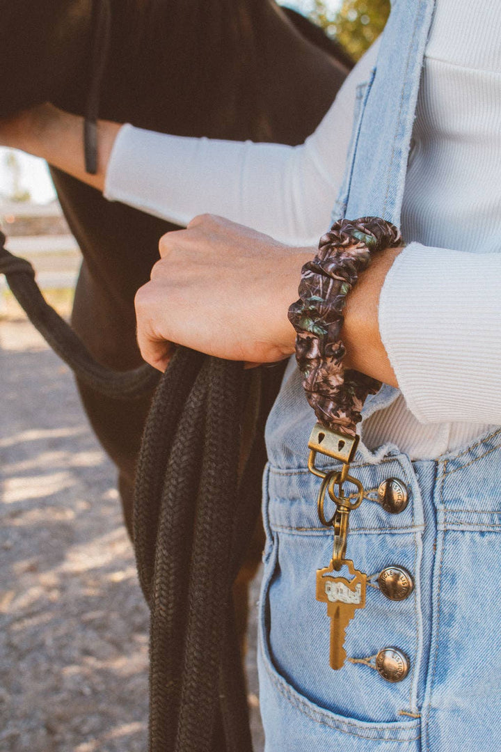 Brown Camo Keychain