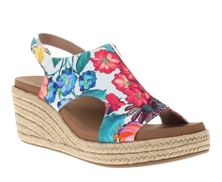 Corkys- White Multi Floral Jute