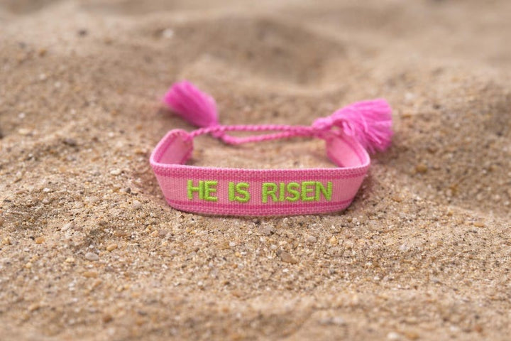 "He Is Risen" Woven Bracelet