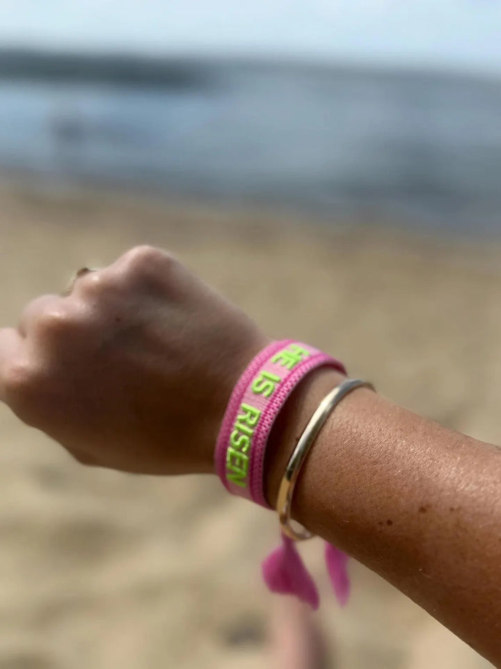 "He Is Risen" Woven Bracelet