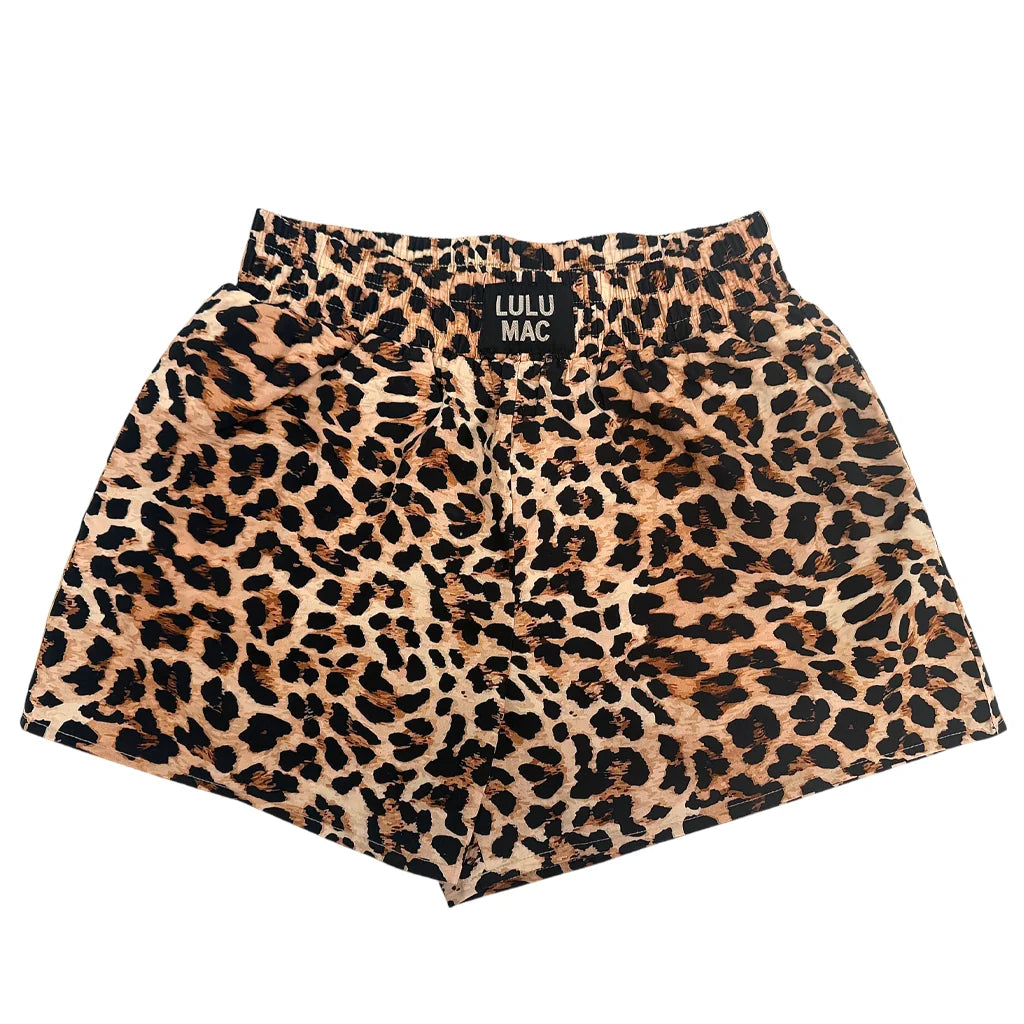 Lulu Mac: Leopard Print Shorts