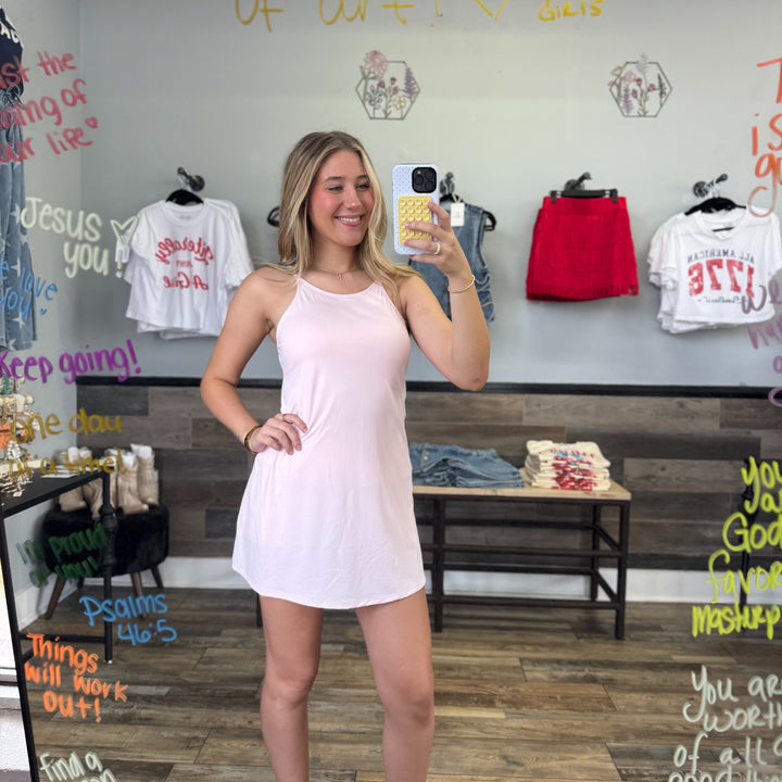 Two Piece Athletic Dress &amp; Shorts