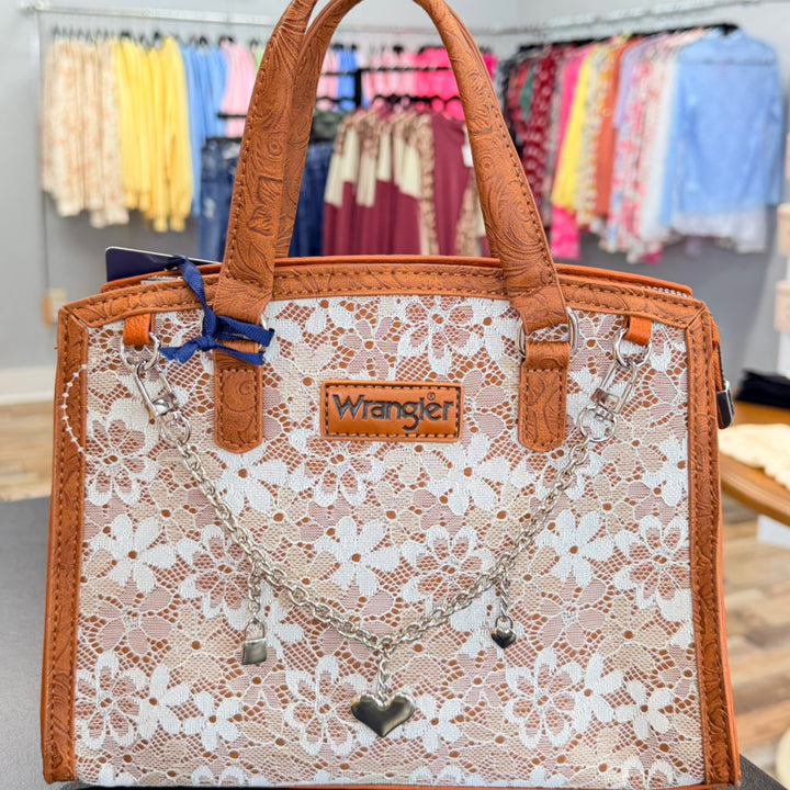 Wrangler Western Chic Lace Crossbody Bag