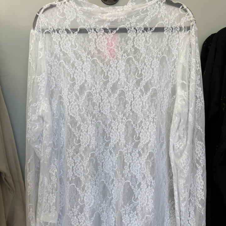 Jade By Jane - White Mesh Top