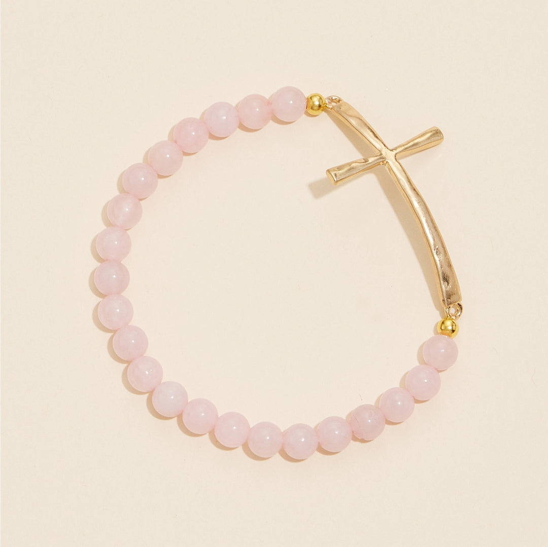 Lilla Haven Cross Beaded Bracelet